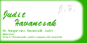 judit havancsak business card
